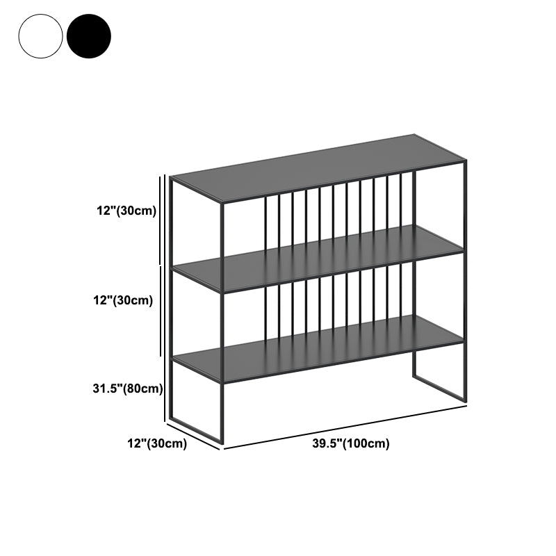 Urban Metal Shelf Bookcase Double Shelving Open Back Book Shelf
