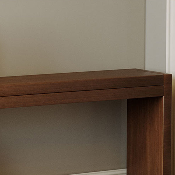 7.9" Wide Modern Entryway Bench Solid Wood Oak Bench with Legs