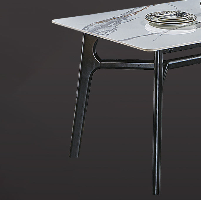 Contemporary Style Rectangle Table Set 1/2/5 Pieces Dining Set for Kitchen