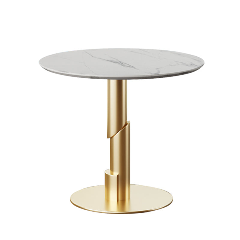 Modern Style Sintered Stone Dining Set Round 1/5 Pieces Dining Set for Home Use