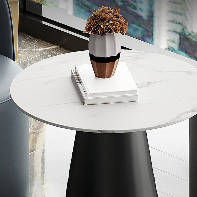 Modern Style Sintered Stone Dining Set Round 1/3/5 Pieces Dining Set for Home Use