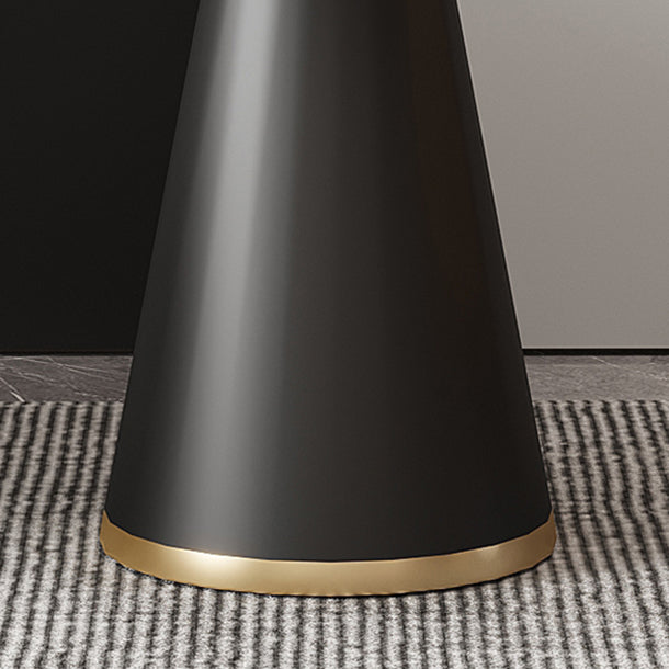 Glam Style Sintered Stone Dining Set Round 1/3/5 Pieces Dining Table Set for Home Use