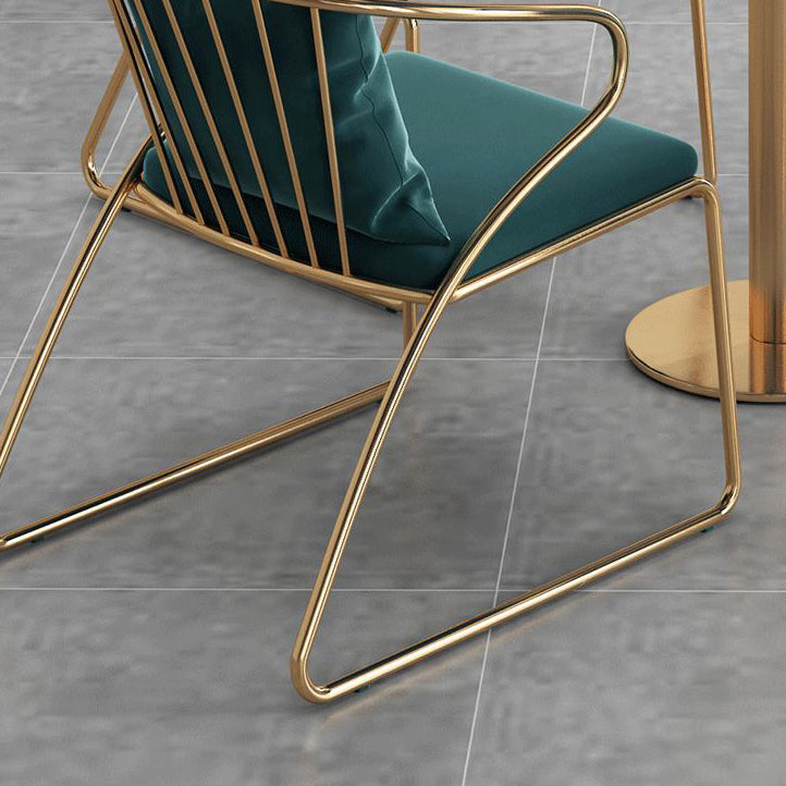 White 1/5 Pieces Dining Set Modern Style Faux Marble Dining Table Set for Home Use