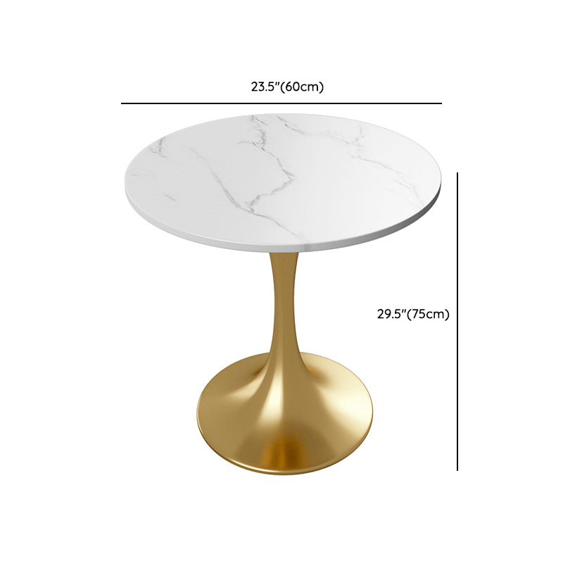 1/5 Pieces Dining Set Modern Style Faux Marble Dining Table Set for Home Use