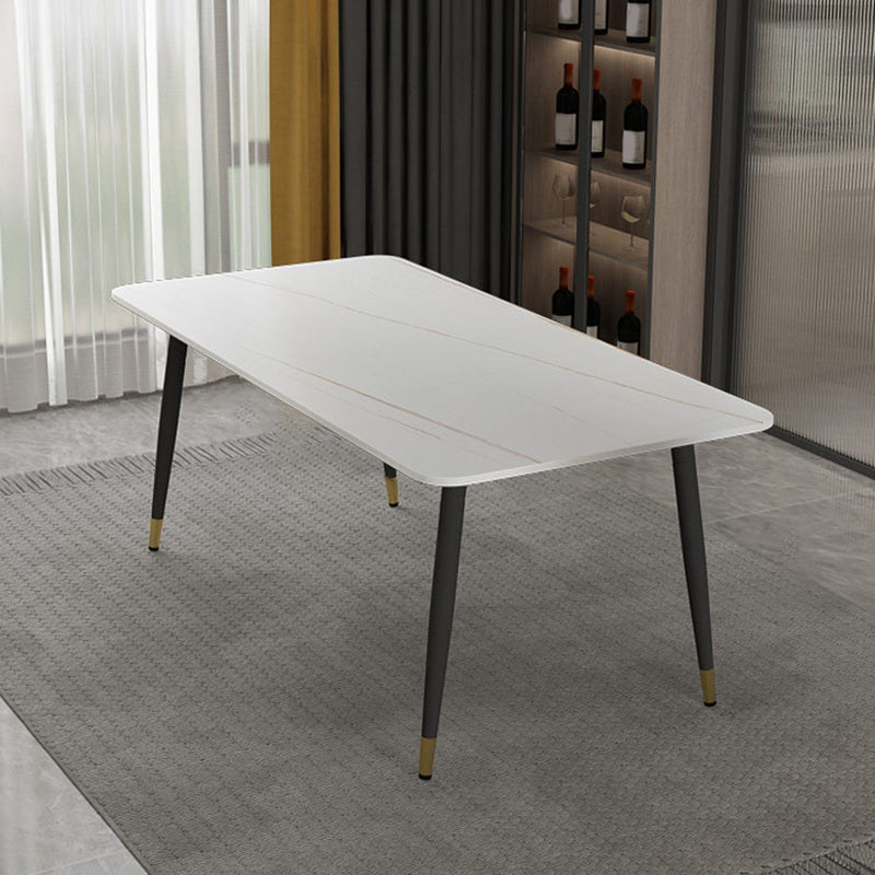 Modern 1/2/7 Pieces Dining Set Rectangle Stone Dining Table for Dining Room
