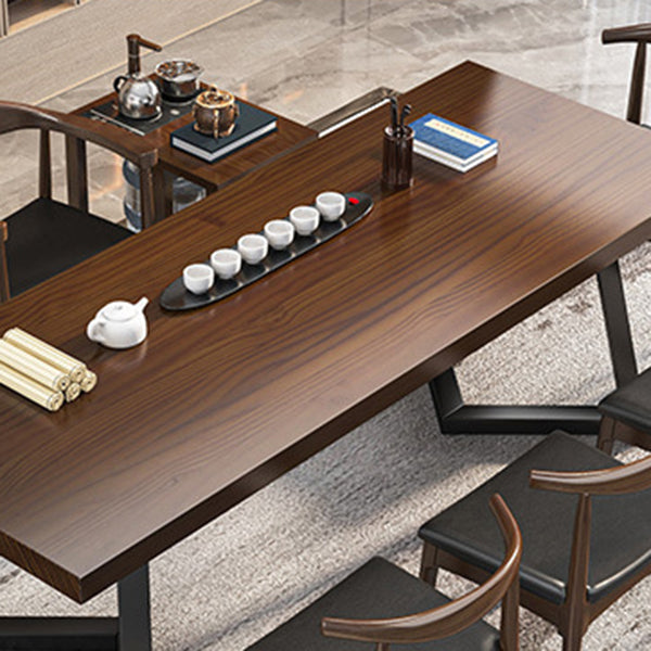 Industrial Style Rectangle Table Set 1/2/6/7 Pieces Dining Set for Kitchen