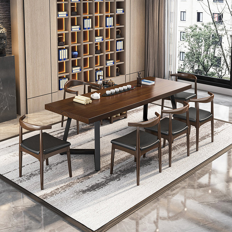 Industrial Style Rectangle Table Set 1/2/6/7 Pieces Dining Set for Kitchen