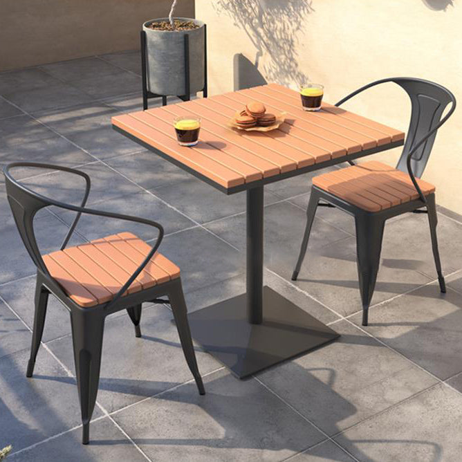 Modern Reclaimed Wood Dining Table Set Square 1/5 Pieces Dining Set for Home Use