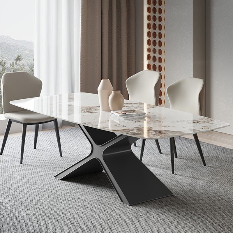 Contemporary Rectangle Table Set 1/2/4/5/6/7 Pieces Dining Set for Home Use