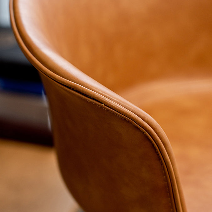 Indoor Leather Bar & Counter Stool Industrial Footrest Low Back Bucket Counter Chair