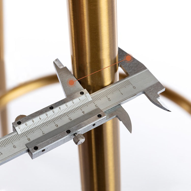 Nordic Armless Backrest Counter Stool Steel Kitchen Bar Stool with Cushion and Pedal