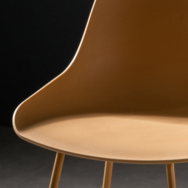 Milk Tea Shop Footrest Stool Nordic Style Matte Finish Metal Bar Stool