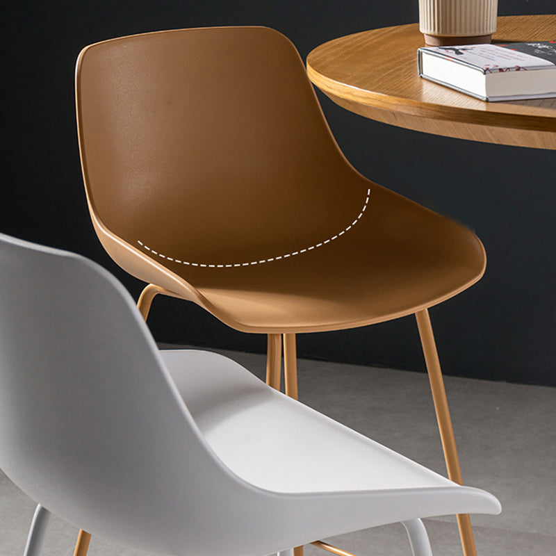 Milk Tea Shop Footrest Stool Nordic Style Matte Finish Metal Bar Stool