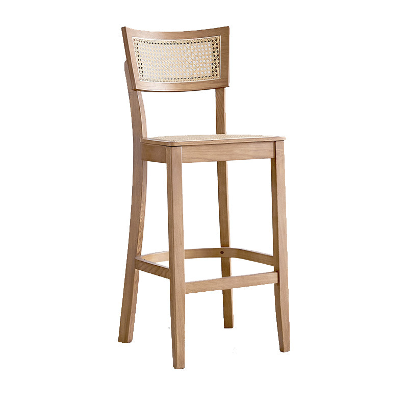 Contemporary Bar Stool Wooden Counter Bar Stool with Wood Legs for Bar