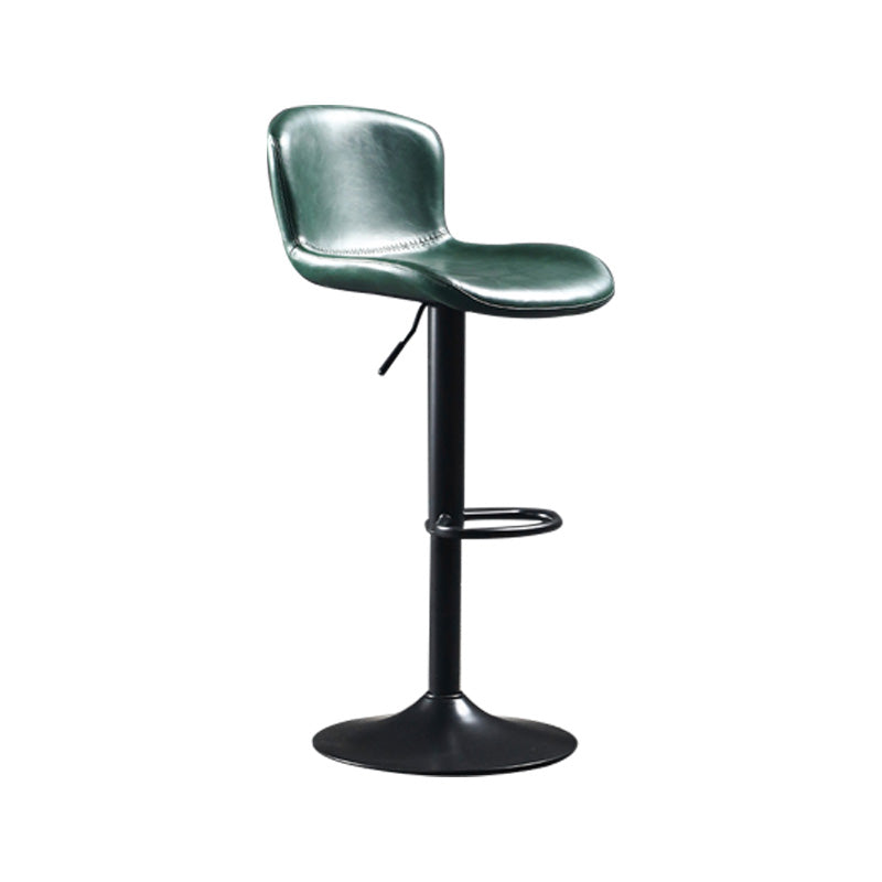 Modern Backrest Rotatable Counter Stool Iron Bar Stool with Cushion and Pedal