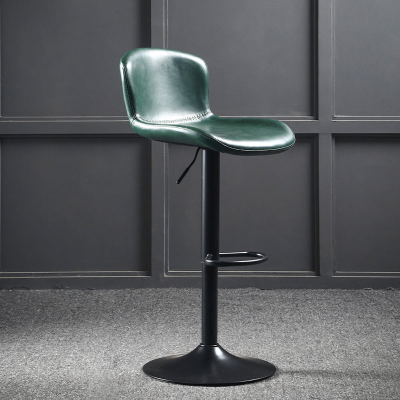 Modern Backrest Rotatable Counter Stool Iron Bar Stool with Cushion and Pedal