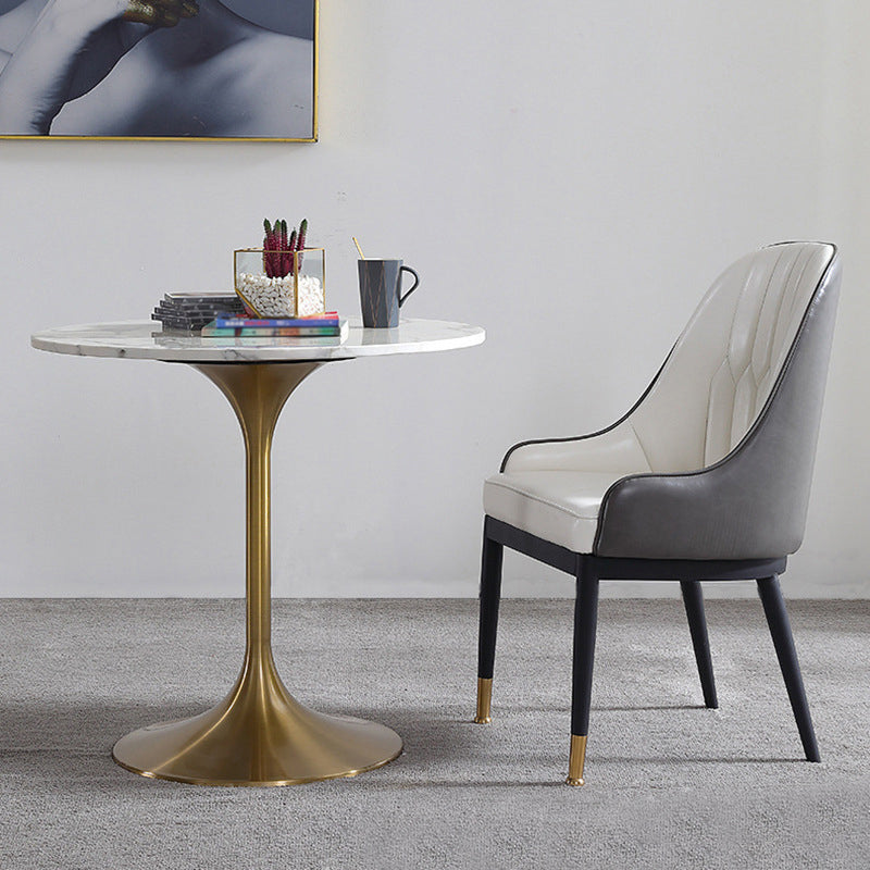 Modern 1/2/4/5 Pieces Dining Set Round Stone Dining Table for Balcony