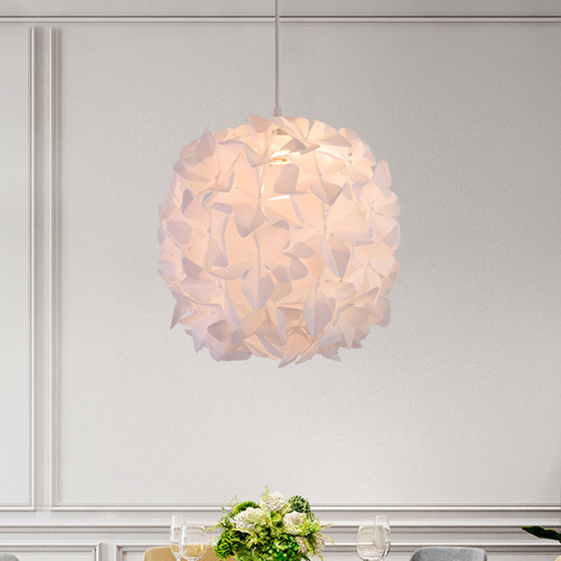 Pendentif 1-Bulb Contemporain Blossant Blossom Fleur Plafond Plafonnement Aménagement avec une teinte acrylique