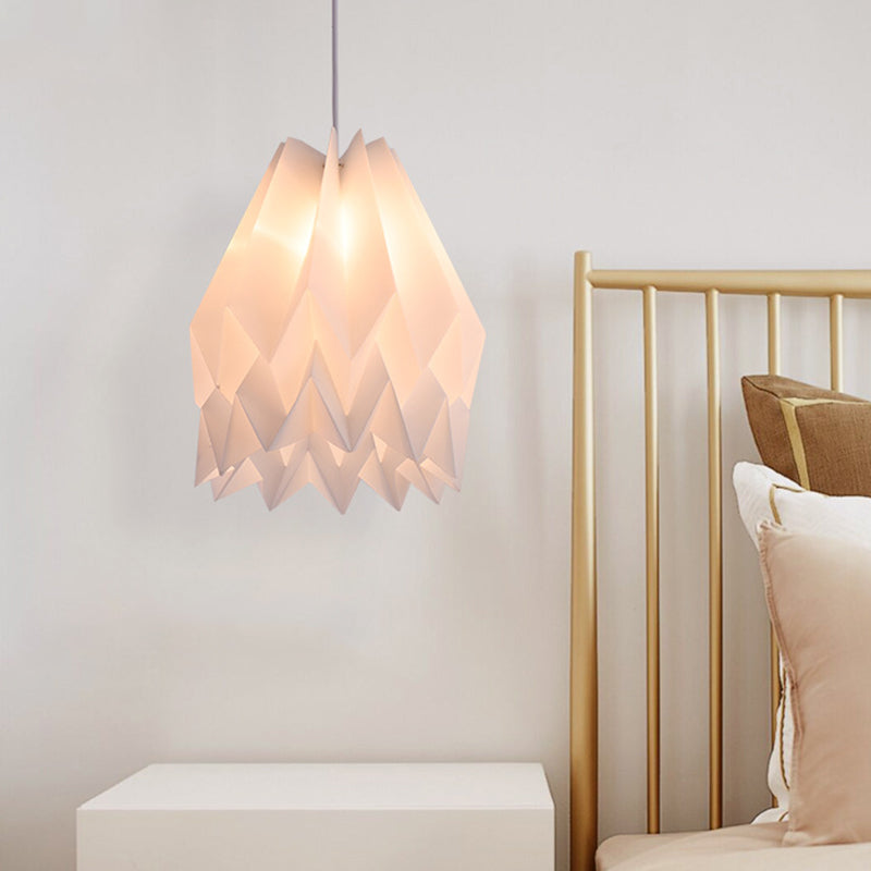 WIRKLICH ACRYLIC HAGE HAGE HAGE LICHT KIT Moderne 1 hellweißes Finish Hängnisanhänger Lampe