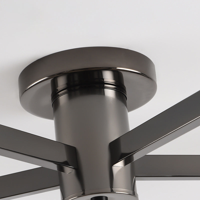 Modern Ceiling Lighting White Glass Semi Flush Mount for Living Room