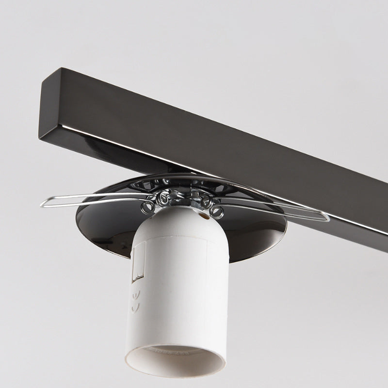 Modern Ceiling Lighting White Glass Semi Flush Mount for Living Room