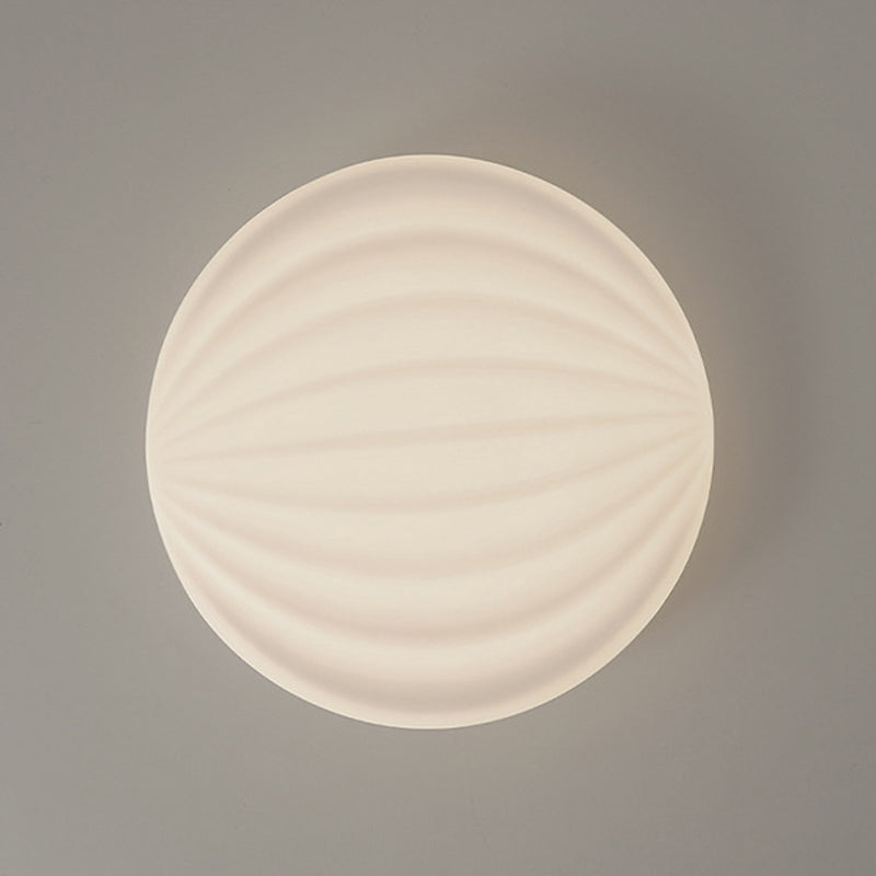 2-Light White Finish Flush Mount Lighting Acrylic LED Ceiling Light for Bedroom