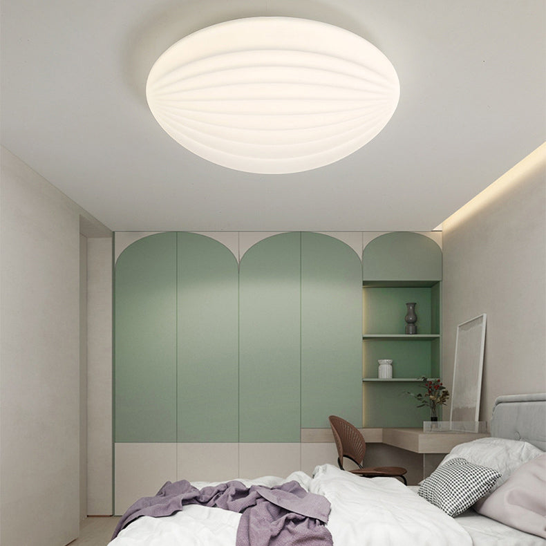 2-Light White Finish Flush Mount Lighting Acrylic LED Ceiling Light for Bedroom