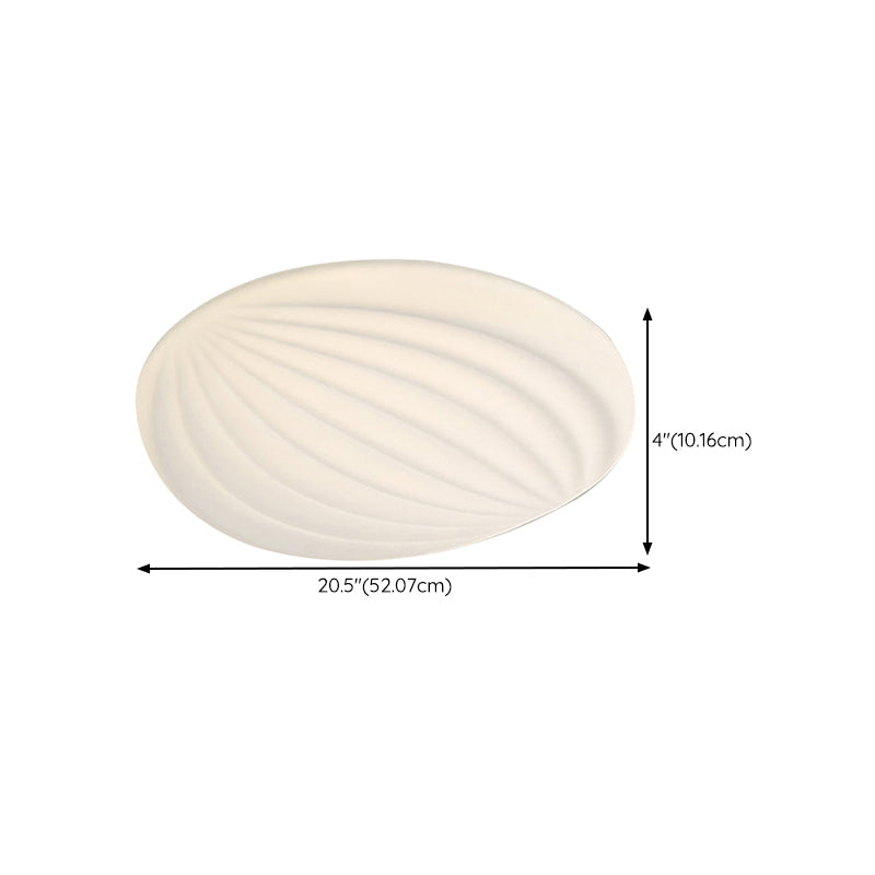 2-Light White Finish Flush Mount Lighting Acrylic LED Ceiling Light for Bedroom