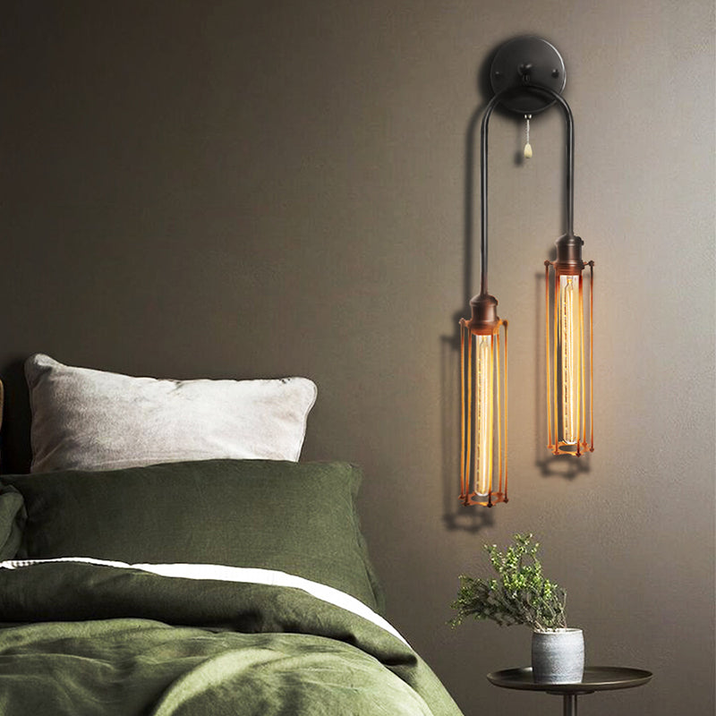 2 Light Wall Mount Light Fixture Industrial Wall Mounted Lighting for Living Room