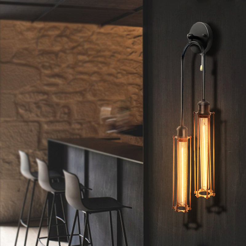 2 Light Wall Mount Light Fixture Industrial Wall Mounted Lighting for Living Room