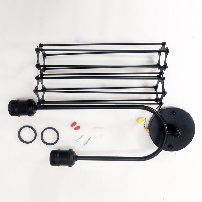 2 Light Wall Mount Light Fixture Industrial Wall Mounted Lighting for Living Room