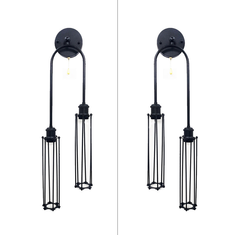 2 Light Wall Mount Light Fixture Industrial Wall Mounted Lighting for Living Room