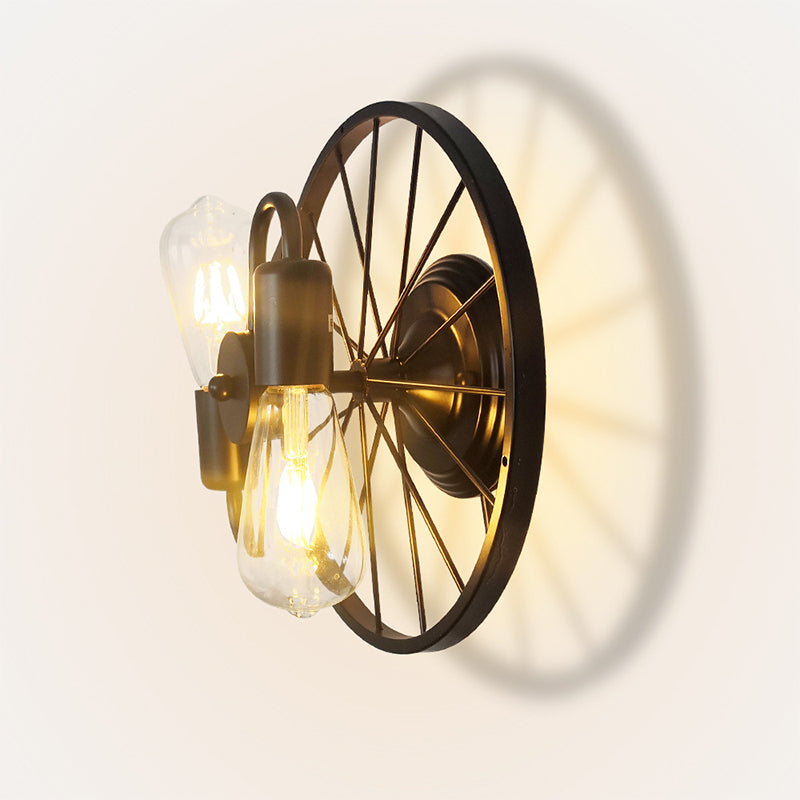 2 Light Unique Shape Wall Mount Light Fixture Industrial Wall Mounted Lighting