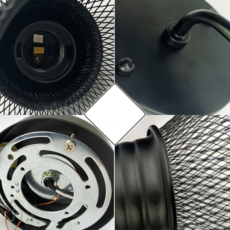 1 Light Wall Mount Light Fixture Industrial Wall Mounted Lighting in Black