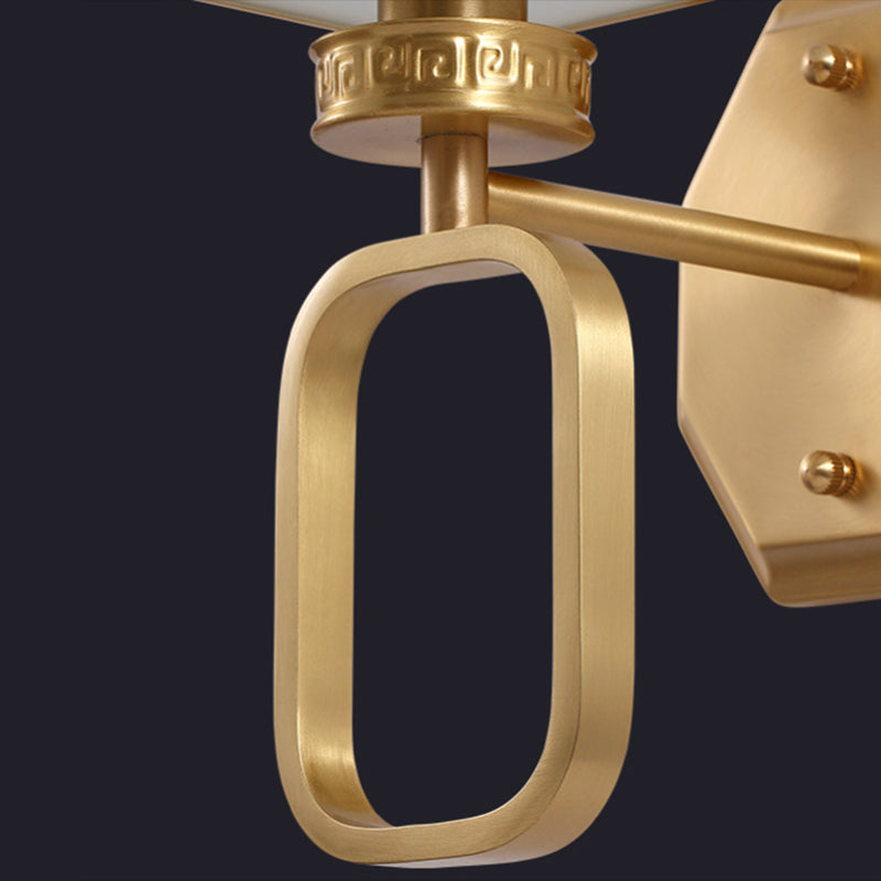 1 Light Unique Shape Wall Mount Light Fixture Modern Wall Mounted Lighting in Gold