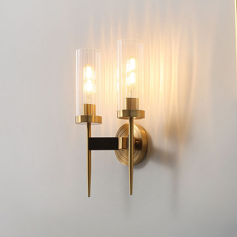 Unique Shape Wall Mount Light Fixture Modern Wall Mounted Lighting in Gold