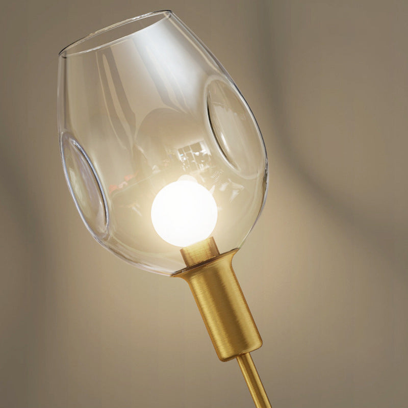 1 Light Unique Shape Wall Mount Light Fixture Modern Wall Mounted Lighting in Gold Fixture