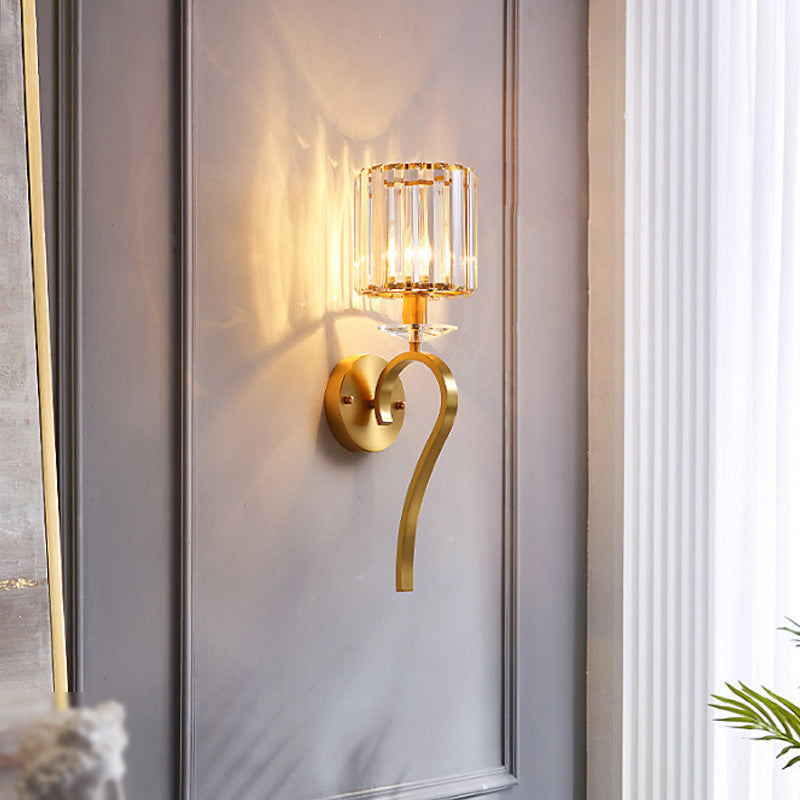 Unique Shape Wall Mount Light Fixture Modern Wall Mounted Lighting in Gold Fixture