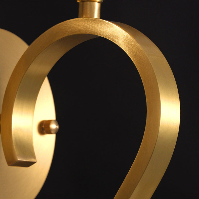 Unique Shape Wall Mount Light Fixture Modern Wall Mounted Lighting in Gold Fixture