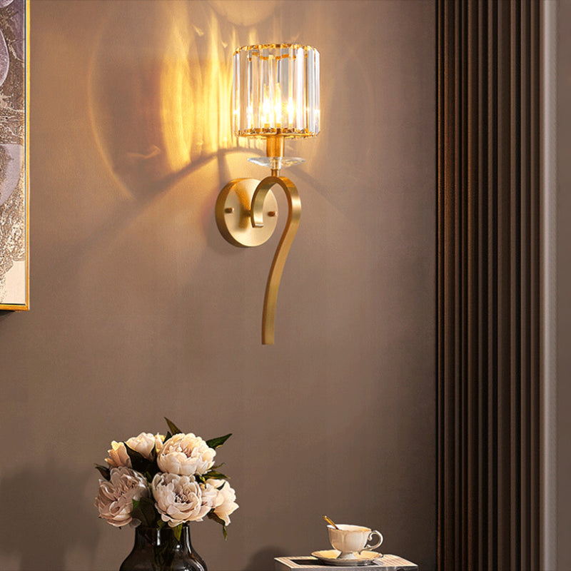 Unique Shape Wall Mount Light Fixture Modern Wall Mounted Lighting in Gold Fixture