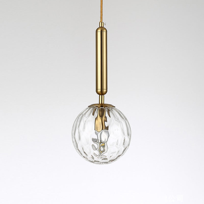 Sphere Shape Glass Wall Light Fixture Modern Style Wall Lamp for Dining Room