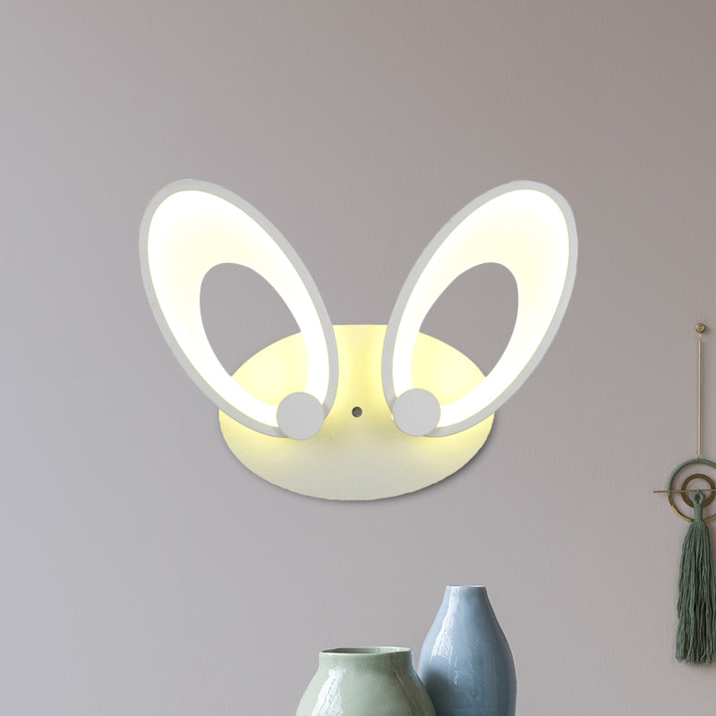 Finition blanche Ellipse Sronce Contemporain LED acrylique Mur Mound Light Ayémorrat en lumière chaude / blanche pour le coin