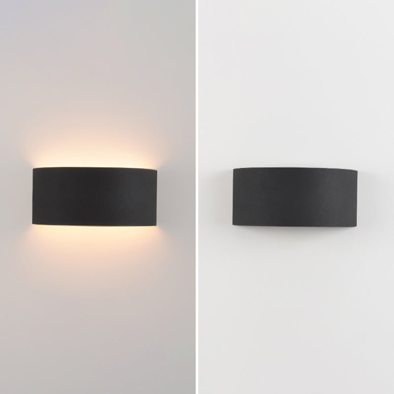 1-Light Geometric Sconce Modern Metal Sconce Light for Living Room