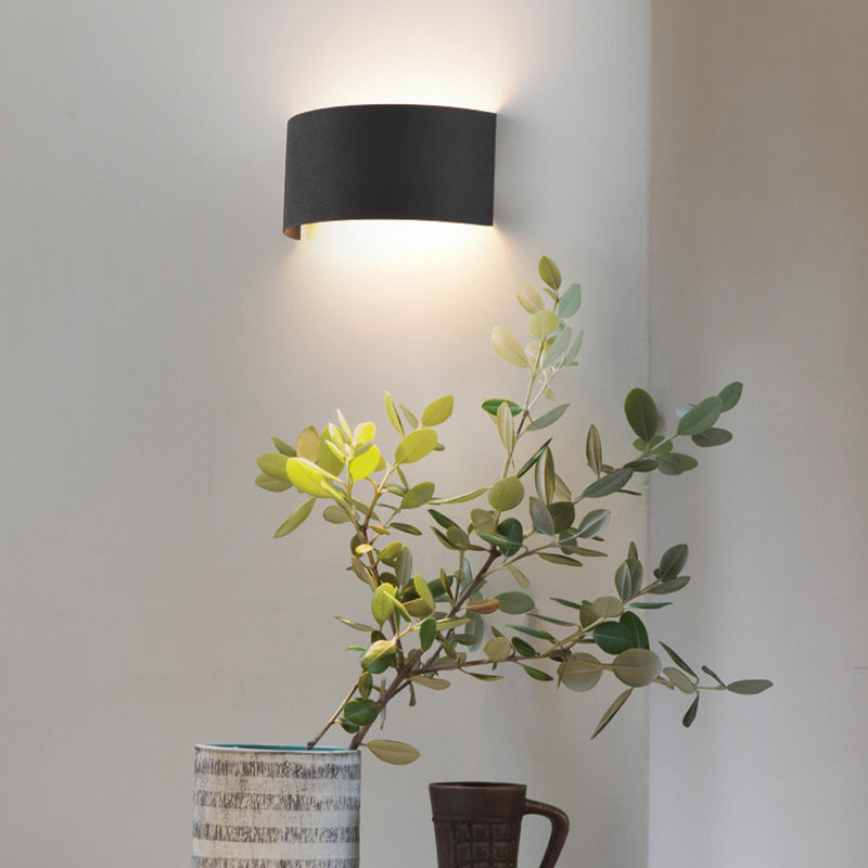 1-Light Geometric Sconce Modern Metal Sconce Light for Living Room