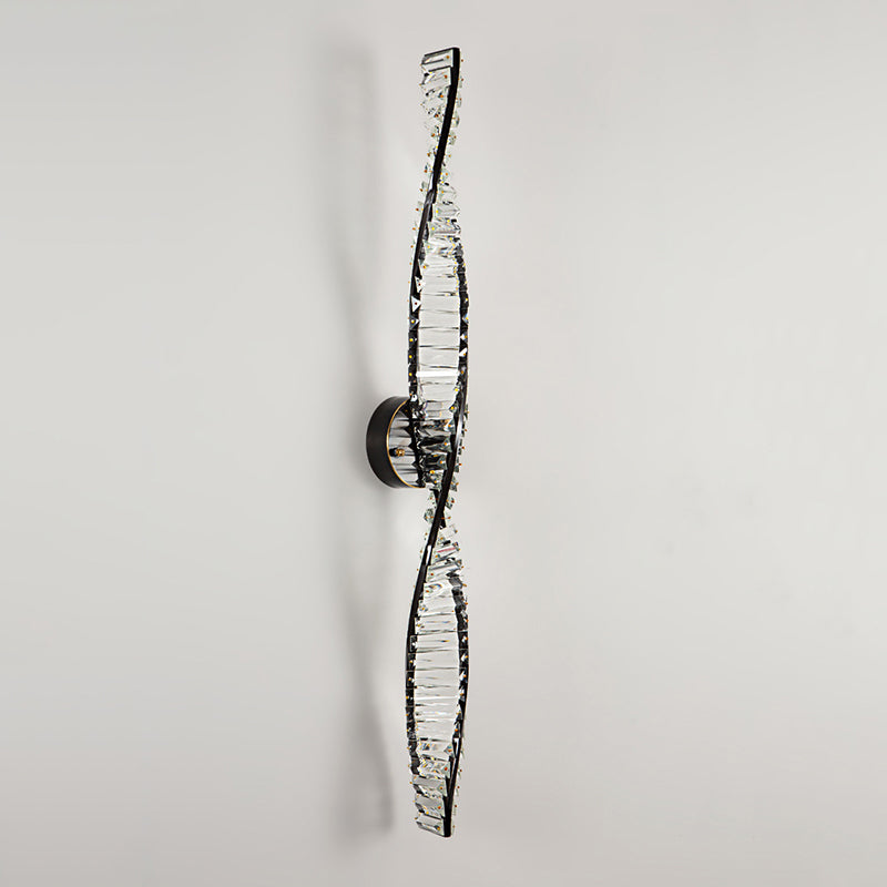 Modern Geometric Vanity Lamp Crystal 1-Light Vanity Wall Lights