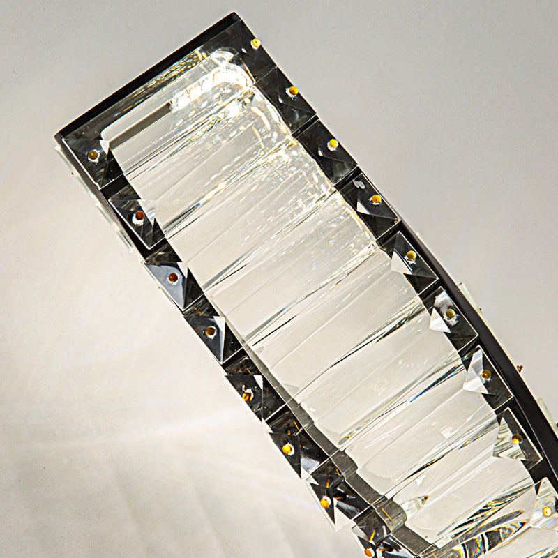 Modern Geometric Vanity Lamp Crystal 1-Light Vanity Wall Lights