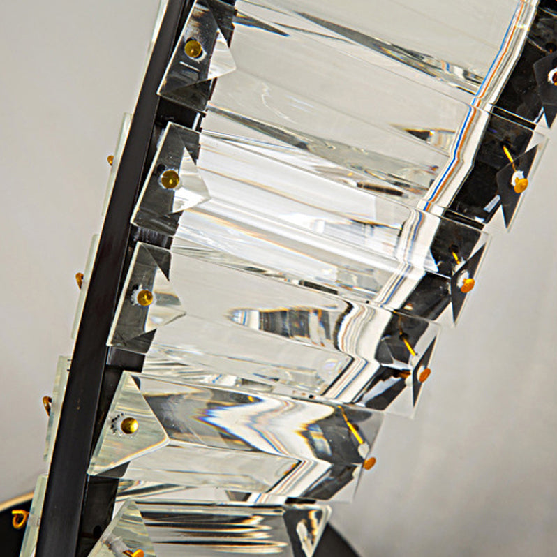 Modern Geometric Vanity Lamp Crystal 1-Light Vanity Wall Lights