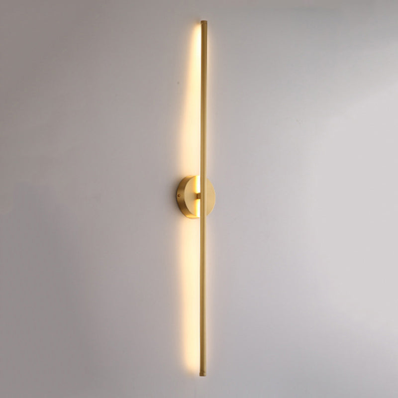 Modern Linear Wall Lighting Fixtures Metal 1-Light Wall Sconce Lighting for Living Room
