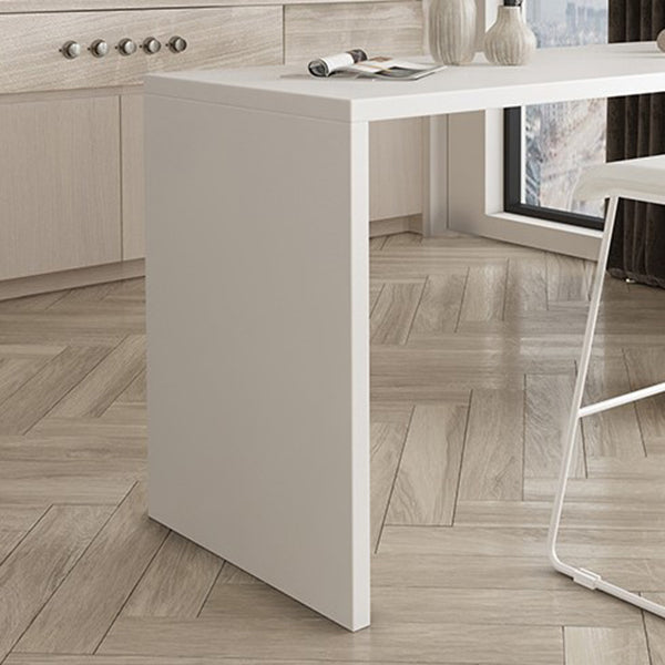 Indoor Wood Bar Table Industrial Double Pedestal Bar Height Table