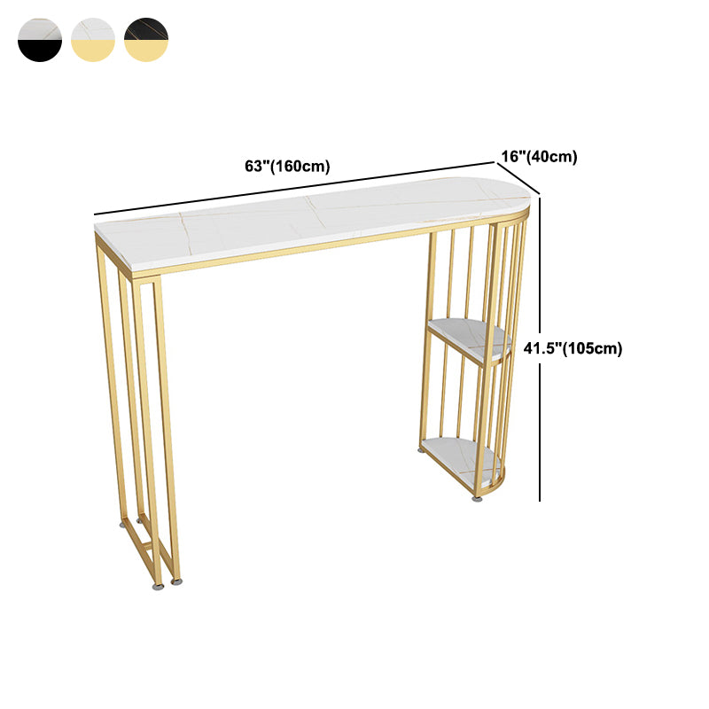 Double Pedestal Pub Table Glam Specialty Bar Table for Indoor and Breakroom